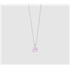 LUCA BARRA COLLANA DONNA IN ACCIAIO PUNTO LUCE ROSA -
