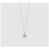 LUCA BARRA COLLANA DONNA IN ACCIAIO PUNTO LUCE VIOLA -