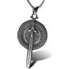 FREELANCE JW Collana in acciaio inossidabile con ciondolo delle rune Norrene - ARGENTO/ACCIAIO