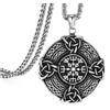 FREELANCE JW Collana in acciaio inossidabile con simbolo di Vegvisir - ARGENTO/ACCIAIO