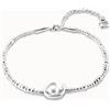 Uno de 50 Collana in cuoio placcata argento Sterling con perla -