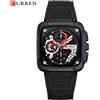 CURREN Black Square Orologio Uomo - NERO