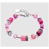 Coeur de Lion GeoCUBE® Bracciale iconico Viva Magenta -