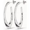 Uno de 50 Orecchini a cerchio ovale placcati argento Sterling -