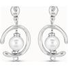 Uno de 50 Orecchini a cerchio placcati argento Sterling con perla -