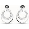 Uno de 50 Orecchini anello irregolari placcati argento Sterling -