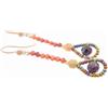 ZIIO ORECCHINI BLOOM M GARNET -