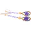 ZIIO ORECCHINI BLOOM M VIOLA -