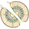 ZIIO ORECCHINI BOMBAY GREEN -