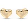 Uno de 50 Orecchini placcati oro 18k a forma di cuore medio -