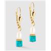Coeur de Lion Orecchini Princess Fusion Pearls turchese -