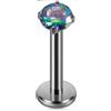 FREELANCE JW Piercing labret in titanio G23 2,5mm - MULTICOLOR