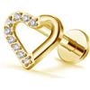 FREELANCE JW Piercing Labret Heart - DORATO