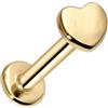 FREELANCE JW Piercing Labret Heart - DORATO