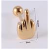 FREELANCE JW PIERCING LINGUA IN ACCIAIO -"GESTO- DITO MEDIO" - DORATO