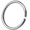 FREELANCE JW Piercing naso ad anello pieghevole (SILVER) - ARGENTO/ACCIAIO