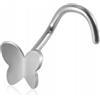 FREELANCE JW Piercing Naso Minimalisa A Farfalla In Acciaio Inossidabile - ARGENTO/ACCIAIO