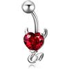 FREELANCE JW PIERCING OMBELICO IN ACCIAIO INOSSIDABILE - ARGENTO/ACCIAIO