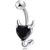 FREELANCE JW PIERCING OMBELICO IN ACCIAIO INOSSIDABILE - ARGENTO/ACCIAIO