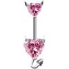 FREELANCE JW PIERCING OMBELICO IN ACCIAIO INOSSIDABILE - ARGENTO/ACCIAIO