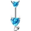 FREELANCE JW PIERCING OMBELICO IN ACCIAIO INOSSIDABILE - ARGENTO/ACCIAIO