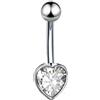 FREELANCE JW PIERCING OMBELICO IN ACCIAIO INOSSIDABILE - ARGENTO/ACCIAIO