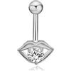 FREELANCE JW PIERCING OMBELICO IN ACCIAIO INOSSIDABILE - ARGENTO/ACCIAIO