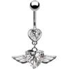 FREELANCE JW PIERCING OMBELICO IN ACCIAIO INOSSIDABILE PENDENTE - ARGENTO/ACCIAIO