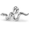FREELANCE JW Piercing Tragus Serpente in acciaio - ARGENTO/ACCIAIO