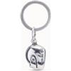 Uno de 50 Portachiavi a forma di casco placcato argento Sterling -
