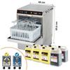 Lavabicchieri Professionale con Display, Cesto Quadrato 40x40, Dosatori Detergente e Brillantante Installati, 6 Taniche Det. e 2 Taniche Brill.