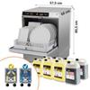 Lavapiatti Professionale con Display, Cesto 50x50, Dosatori Detergente e Brillantante Installati, 6 Taniche Det. e 2 Taniche Brill.