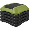 SPORTNOW Stepper Fitness Casa Antiscivolo con Altezza Regolabile, 40x40x30 cm, Verde | Aosom Italy