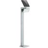 Steinel Luce solare led per esterno XSolar GL-S, regolabile in altezza, angolo rilevamento 140°, luce da terra, Argento
