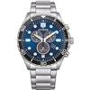 Citizen Sport Chrono AT2560-84L Orologio cronografo da uomo con sfondo blu in acciaio, classico, Classico