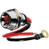 Lampa 45580 Spia a LED, in Ottone Cromato - 12/24V - Rosso - 15A