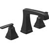 Delta Ashlyn 3564-BLMPU-DST - Rubinetto da bagno a 3 fori, 20 cm, colore: nero opaco