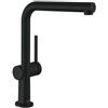hansgrohe Talis M54 Miscelatore cucina monocomando 270, bocca d'erogazione estraibile, 1 getto, sBox, nero opaco, 72809670