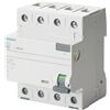 Siemens 5SV - Interruttore differenziale clase-a 4 poli 40 A 100 mA 70 mm