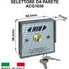 RIB SELETTORE A CHIAVE DA PARETE - RIB ACG1030 - IP44 - MADE IN ITALY