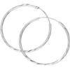 jewellerybox Cerchi leggeri d'argento Sterling di 30mm con lavorazione taglio diamantato