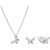 PANDORA Set di gioielli da donna con collana e orecchini a farfalla, argento, regalo alla moda, confezione multiprodotto 21536