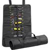 HunterBee Pockets Socket Tool Roll Pouch Small Tool Bag Perfect for A Quick On The Go Bag or Tool Carry in A Car… (Black)…