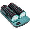Retekess TD167A Cercapersone Ristorante, 500M Pager Ristorante, 20 cercapersones, Accoppiamento One Touch, 7 Modalità di Chiamata, Allarmi Fuori Gamma, Disk Pager per Caffè, Fast Food, Bar