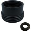 HATOOLHA Adattatore per rubinetto in ottone, da G1/2 a G3/4 adattatore per rubinetto aeratore tubo raccordo raccordo per lavatrice, lavastoviglie giardino (nero)