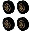 MSGsl - Set di 4 ruote con cuscinetto da 24 mm per zanzariera scorrevole | Soluzione completa per finestre standard (4 pezzi)