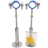 NOVSINO Fascetta stringitubo regolabile in altezza in acciaio inossidabile - montaggio a parete/soffitto per tubi da 38 mm fino a 40 mm, supporto per tubi per carichi pesanti antiruggine con materiale di