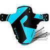 Rie:Sel Design Riesel Design Schlamm - Parafanghi Anteriori e Posteriori per Mountain Bike, Stile Enduro, Colore: Blu