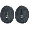 cyclingcolors 2 x Camera d'aria bicicletta 700 x 19/23 C (19/23-622) Valvola Presta Fine francese ideale Strada Corsa Gravel Fixie singlespeed
