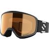SALOMON Maschera da Sci Aksium 20, Nero/Arancione, Taglia Unica, Unisex